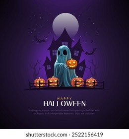 Feliz diseño texto Halloween