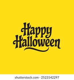 Happy Halloween text. Greeting cards, posters, banners, flyers and invitations. t shirt design vector