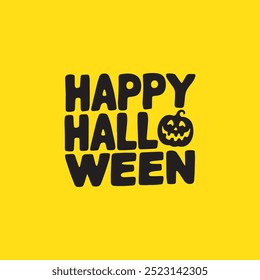 Happy Halloween text. Greeting cards, posters, banners, flyers and invitations. t shirt design vector