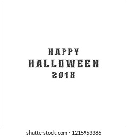 HAPPY HALLOWEEN TEXT LOGO TEMPLATE