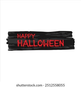 Feliz texto de Halloween, Vector eps