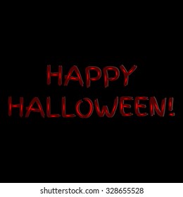 Happy Halloween text, vector.  Halloween theme party pattern. Design element for cards, poster, banner, web, flyer, scrapbook, wallpaper. 