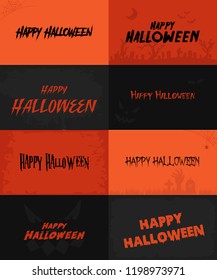 Happy Halloween Text_Different Font
