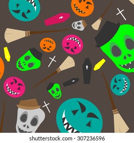 Happy Halloween texture pattern