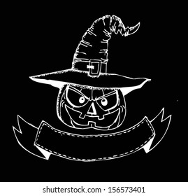 Happy Halloween theme and halloween background pumpkin ghost