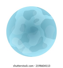 Happy Halloween theme moon element. Vector illustration.