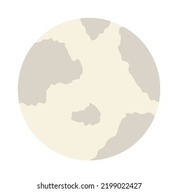 Happy Halloween theme moon element. Vector illustration.