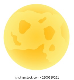 Happy Halloween theme moon element. Vector illustration.