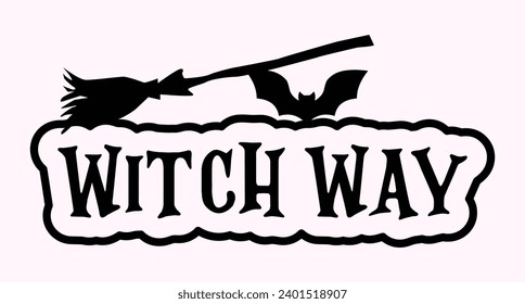 Happy Halloween Tiered Tray 3d Street Sign laser cut Illustration 