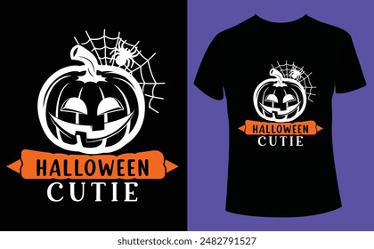 Happy Halloween time design, Halloween Tshirt Pumpkin Patch Cutie, Scary Halloween T-shirt design EPS file, t-shirt design template