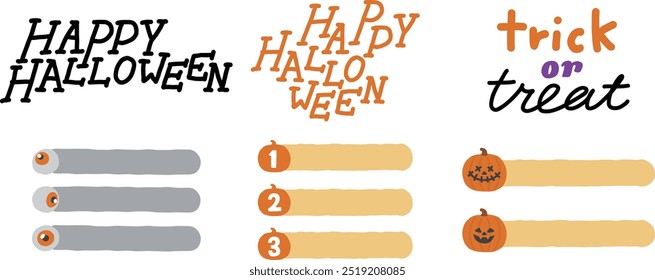 happy halloween trick or treat decoration