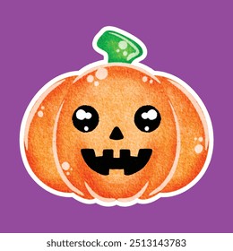 Happy Halloween. trick or treat. pumpkin elements clip art hand drawing