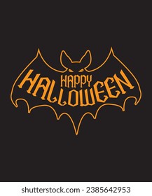 Happy halloween, t-shirt design for cool guy, Vector graphic, typography.