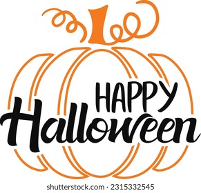 Happy Halloween T-Shirt Design, Halloween day 2023, Pumpkin vector, Happy Halloween day 2023.
