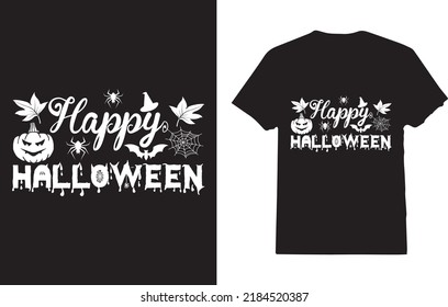 Happy Halloween T-Shirt Design For Girl
