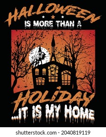 Happy Halloween t-shirt design for Holiday. Typography, quote, Halloween t-shirt design vector. Halloween Day Design ...