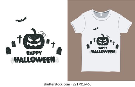 Happy Halloween T-shirt Design for Halloween Party