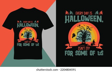 Happy Halloween T-Shirt Design-Vorlage, Vektorgrafik