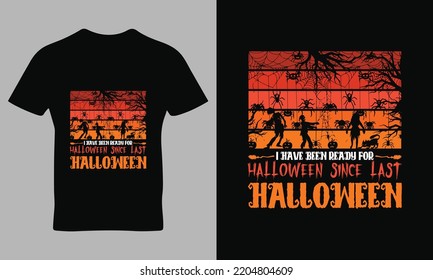 Happy Halloween t-shirt design template vector