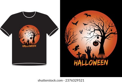 Happy Halloween. Halloween t-shirt design template. Happy Halloween t-shirt design template easy to print all-purpose for man, women, and children