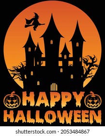 Happy Halloween T-Shirt Design for the upcoming Halloween festival on October 31.