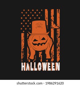 Happy Halloween T-Shirt Design-Vektorgrafik