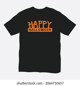 Happy halloween t-shirt design vector