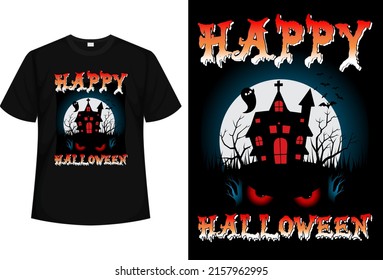 Happy Halloween T-shirt design vector