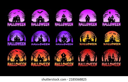 Happy Halloween T-Shirt Design vector template design typography element