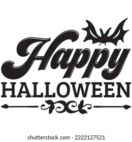 Happy Halloween T-shirt Design Vector File.