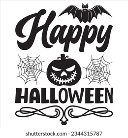 Happy Halloween T-shirt Design Vector File