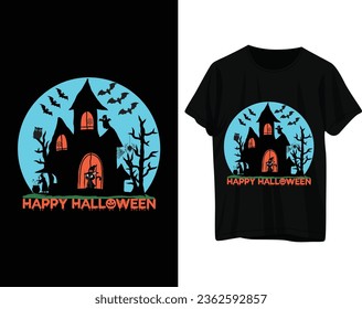 Happy halloween tshirt design vector