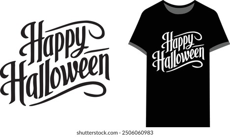 Happy Halloween T-Shirt Design vector