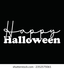 Happy Halloween T-Shirt design.This is an editable EPS vector file.