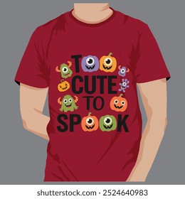 happy Halloween t-shirt  pumpkins logo Vector illustration