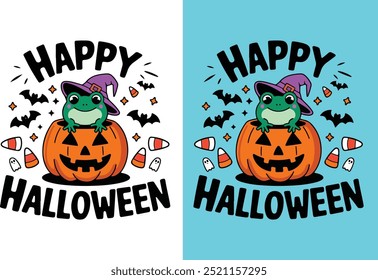 feliz Halloween t-shirt vetor ilustração arte