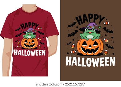 happy Halloween t-shirt vector illustration art