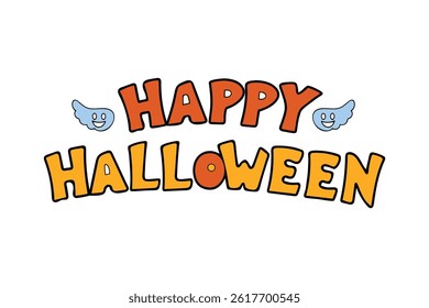 Happy Halloween Typography Art Design