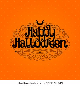 Happy Halloween Typography banner