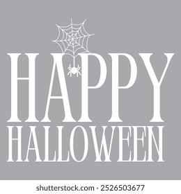 Vetor de design de tipografia de Halloween feliz