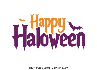 Happy Halloween Typography Design Vector Creative Halloween Typography Art for T-Shirts