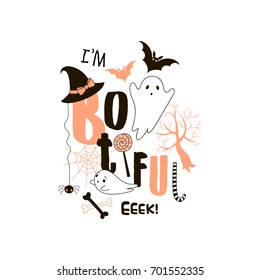 Happy Halloween typography print