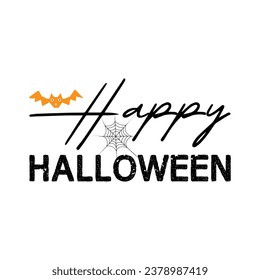 Happy Halloween typography, Halloween text with spider webs and bats for banners, posters, flyers, party invitation cards, and greetings template vectors.

EPS10
RGB Color Mode
300DPI