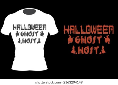 Happy Halloween Typography T-Shirt Design