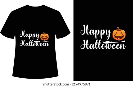 Happy Halloween typography tshirt design, vector, spooky, horror
