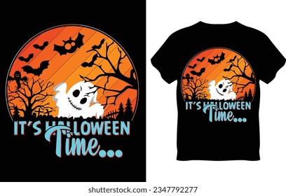 Happy Halloween Typography T-Shirt Design