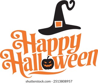 Happy Halloween Typography Vector Art