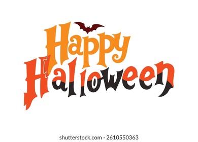Happy Halloween Typography Vector Design