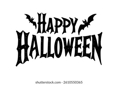 Happy Halloween Typography Vector Design