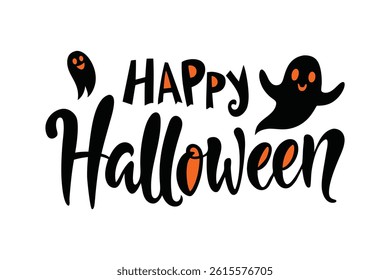 Happy Halloween Typography Vector Design